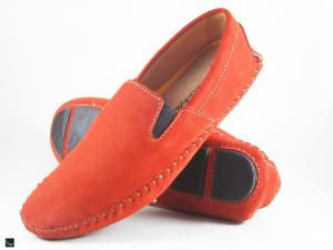 Orange half shoes