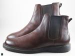 Men's leather trendy boots shoes - 1