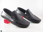 Black saddle driving shoes - 2