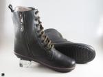 Lace up boot in black for ladies - 1