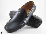 Stylish black softy loafer with black button sole - 5