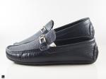 Rich Black double knot buckled driving shoes - 5