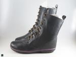 Lace up boot in black for ladies - 4