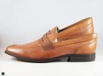 Stylish saddle tan cut shoe - 5