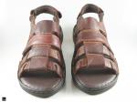 Comfortable  slippers  in brown - 4