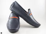 Textured leather black driving shoes - 4