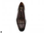 Choco Brown Premium Leather Oxford Toe Cap Brogues. - 6