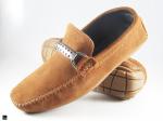 Buckle type loafers in Tan - 1