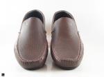 Stylish Perforated brown driving shoes - 3