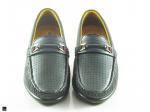 Drive in Loafers with buckle on Toe for big men in Black - 4