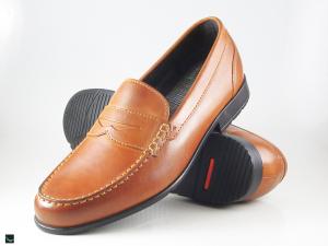 Brown formal loafers