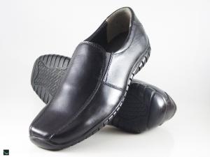 Daily wear office black cut shoes