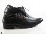 Men's comfort black leather shoes - 2