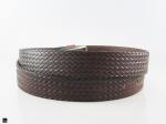 Dark brown leather belt - 2