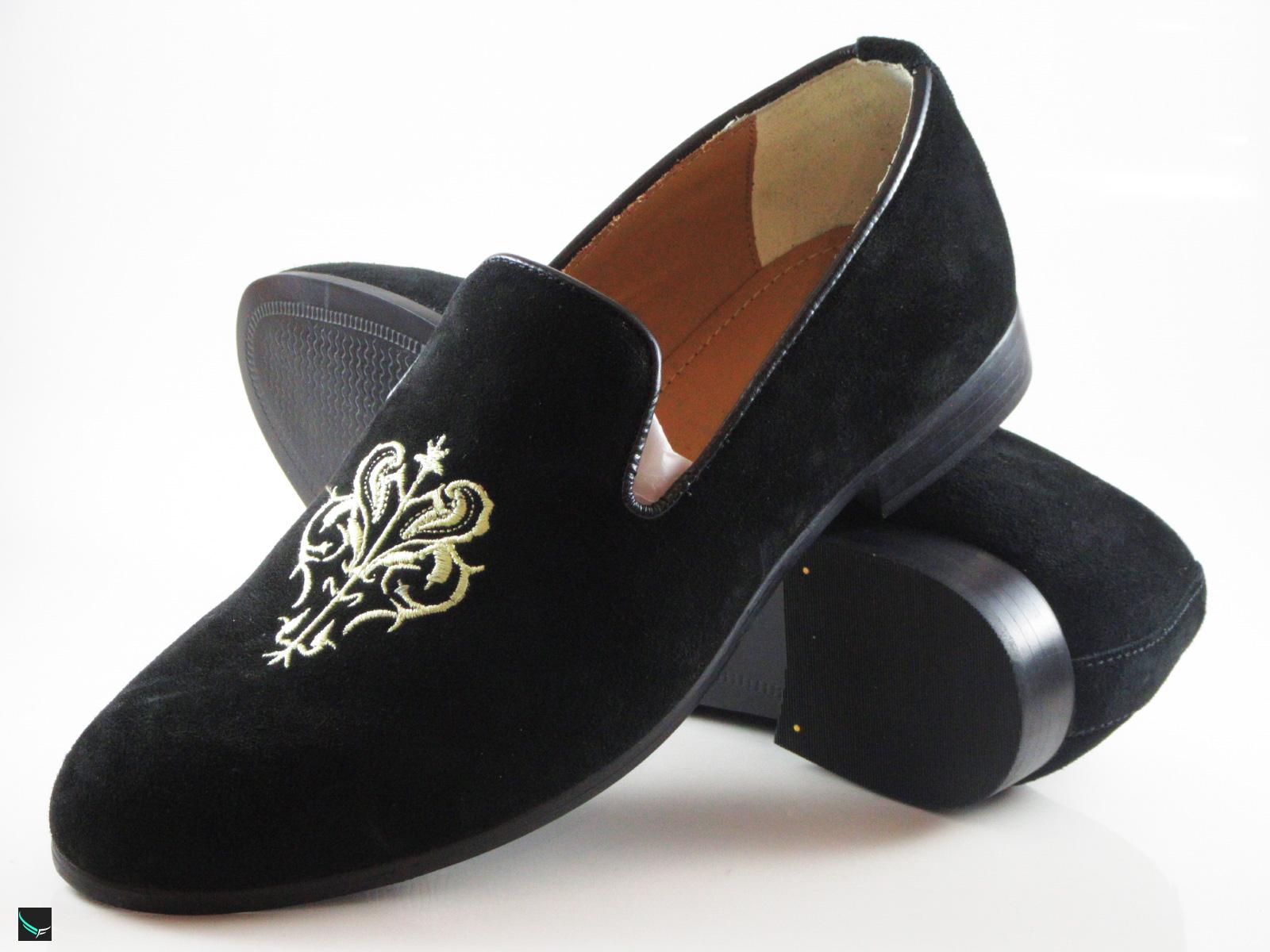 black loafer shoes