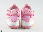 Dotted stylish shoes for kids in pink - 4