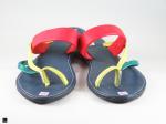 Colorful single strapped ladies slippers - 4