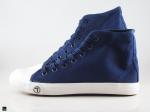 Casual blue sneakers with trendy sport finish - 4