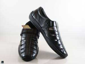 Men's mesh formal leather loafers