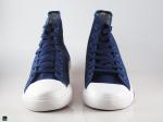 Casual blue sneakers with trendy sport finish - 3