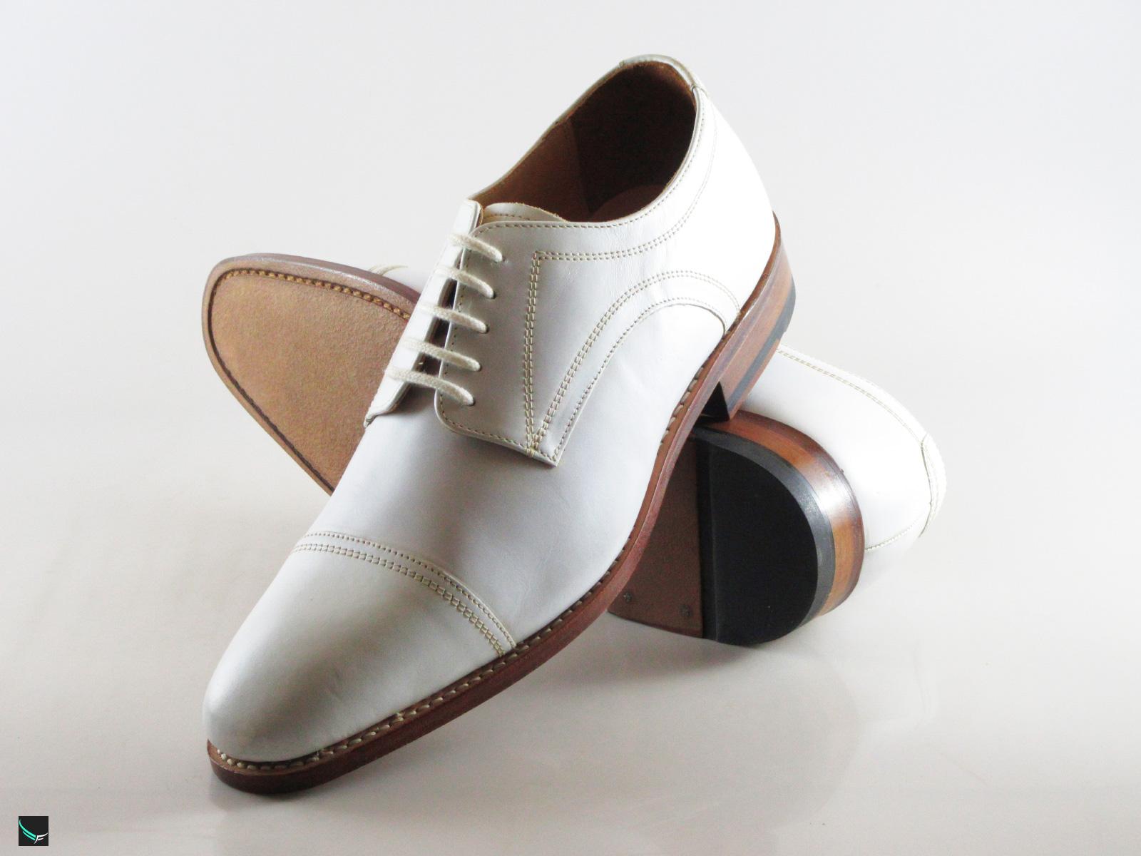 vince white leather shoes