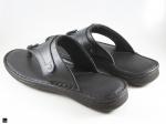 Genuine Black leather chappal for mens - 2