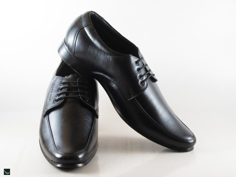 Men's formal leather black shoes