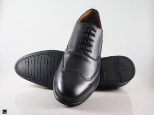 Office black leather formals