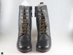 Lace up boot in black for ladies - 2