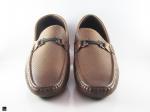 Brown loafer with metal saddle - 3