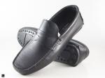 Black saddle driving shoes - 1
