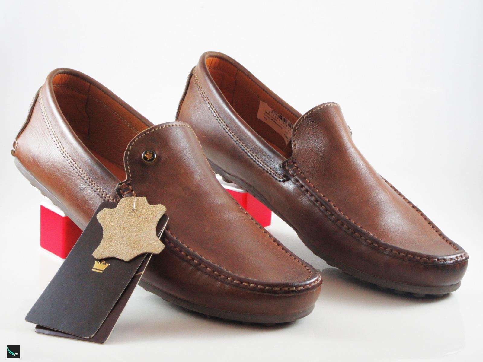 mens leather casual loafers