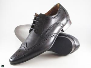 Trendy Pointed Black Brogue shoes