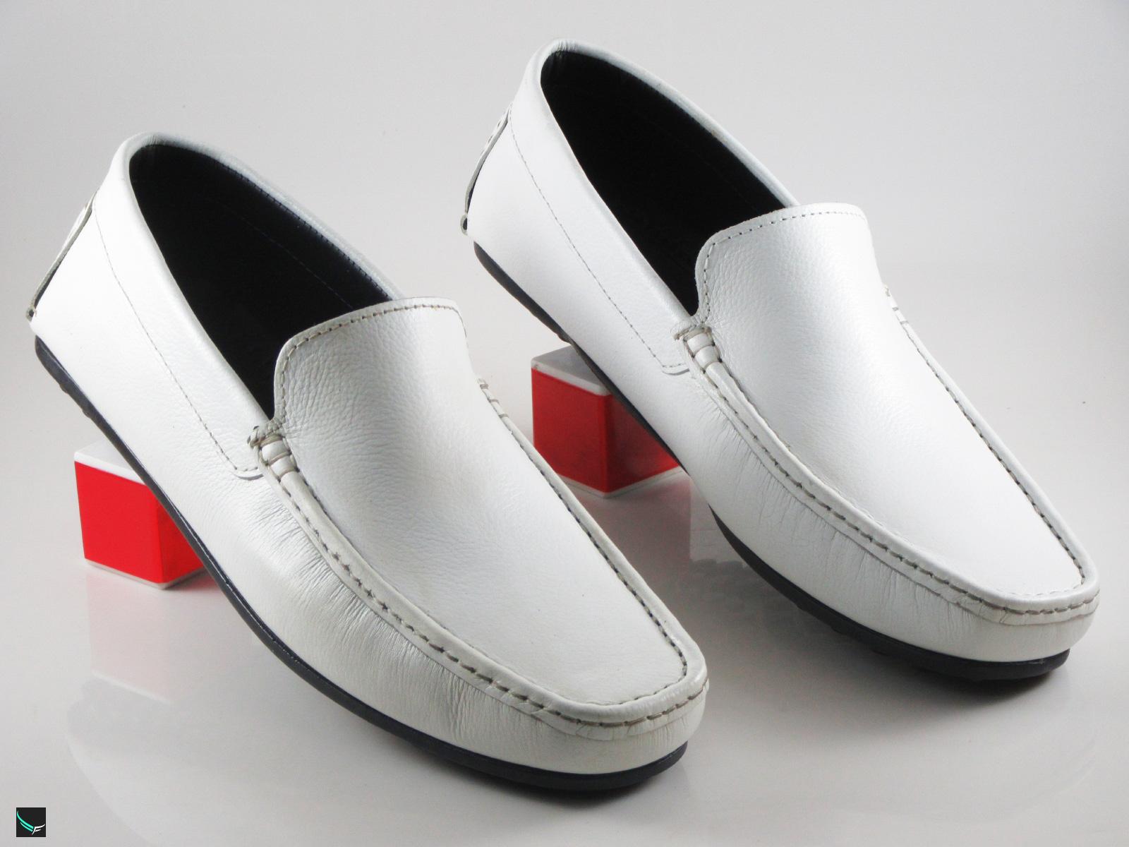 mens white loafer shoes