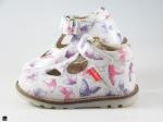 Butterfly printed kids shoes in unique white - 2