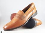 Stylish saddle tan cut shoe - 1