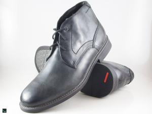 Ankle leather boot for men's