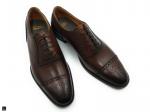 Choco Brown Premium Leather Oxford Toe Cap Brogues. - 2