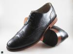 Stylish men's formal shoe for brogue with flower model - 5