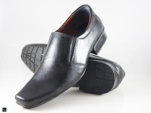 Daily wear office black cut shoes