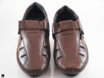 Men's casual leather shoes - 5