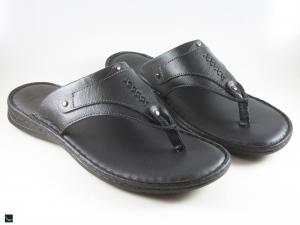 Genuine Black leather chappal for mens