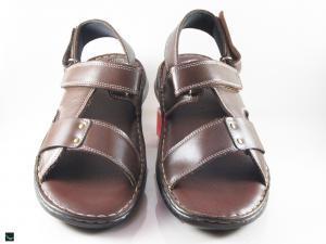 Long life brown leather sandals