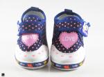 Dotted combo of blue and pink shoes with stylish design - 1