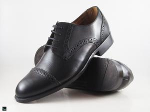 Men's genuine leather formal black shoes