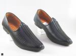 Loafers in rexine in black - 3