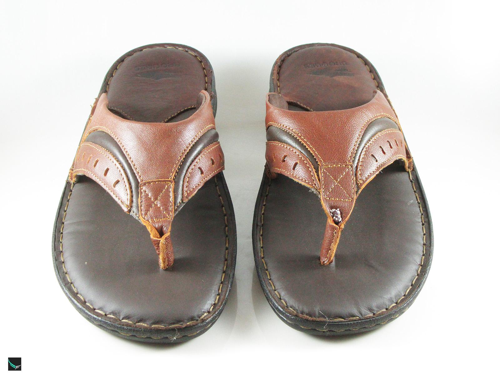 Handmade Brown Palm Slippers