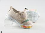 Embroidery Toe with mesh for kids in Beige - 5