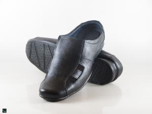 Men's formal leather black shoes