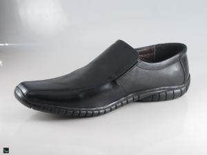 Men's black formal loafers shoes